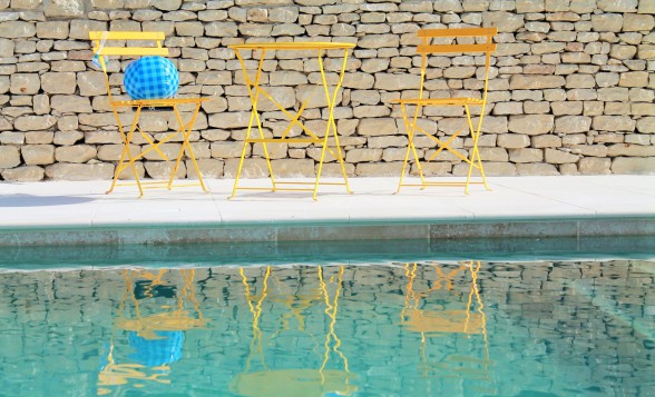 Der Swimming Pool des "Ciel Du Luberon" ist im Frühling 2016 fertig gestellt worden, 4x11 Meter groß.